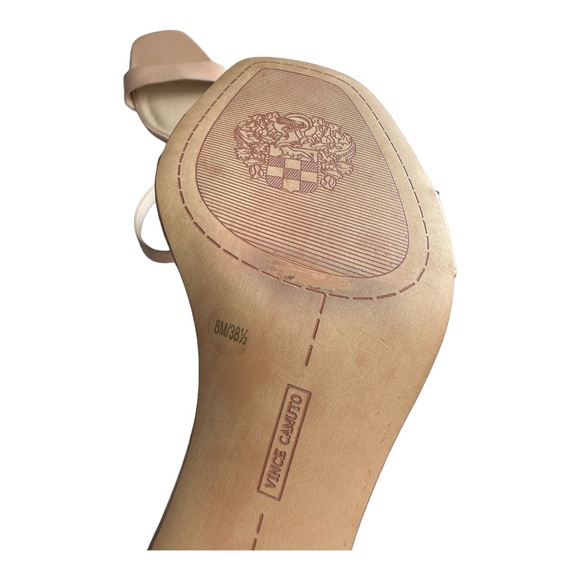 Vince Camuto Women's Margry Block Heel Dress Sandal Beige Size 8 - Picture 10 of 10